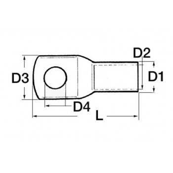 Capicorda di potenza foro largo - 5PZ